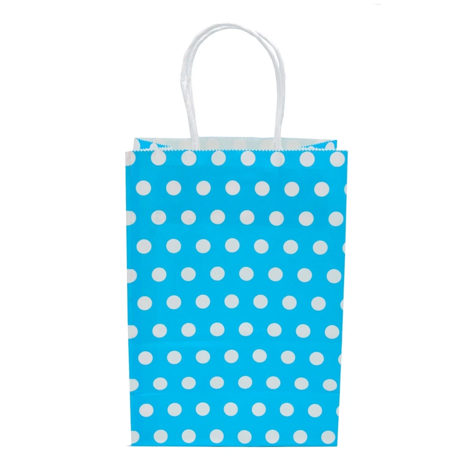 Cute Polka Dot Pattern Cupcake Liners w/ Kraft Paper Gift Bags (Multiple Colors) - Image 4 of 4