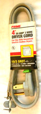 Prime 4" 3 Wire 30 Amp Dryer Cord 10/3 Gray New