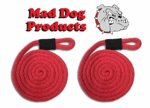 Red Boating Fender Lines - 5/8" x 6' - Sold in Pairs - Made in the USA - Afbeelding 1 van 3
