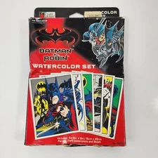 1997 Craft House Batman & Robin Movie Watercolor Set 50822 NEW in Damaged BOX