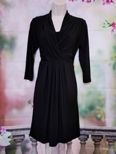 Clues collection size 8 ruched dress w/built in allover slimming control