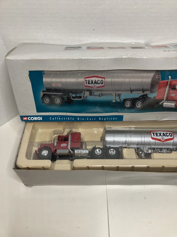 Corgi US55703 1:50 Kenworth W925 Semi Tanker TEXACO Ltd Edition Box Damaged New - Image 2 of 4