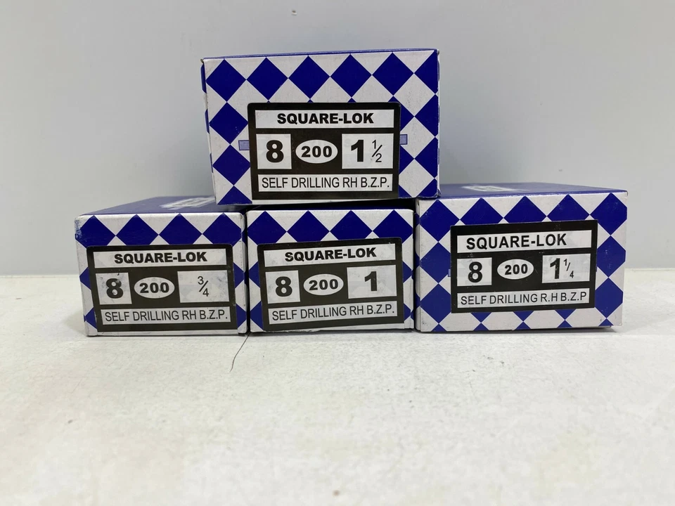 OLYMPIC FIXINGS FIXATIONS OLYMPIQUES VIS DE PERCEUSES PLATES À TÊTE RONDE À LOCOMOTIVE CARRÉE 3/4, 1, 1 1/4, 1 1/2