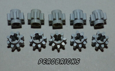 Lego Technic Technik 10 x Zahnrad 8 Zähne #3647 hellgrau (Beispielfoto)