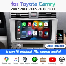 For 2007-2011 Toyota Camry Car Radio JBL Stereo GPS Navi Wifi Apple Carplay Unit