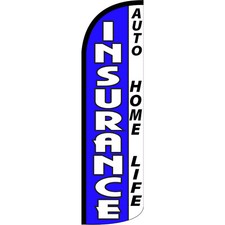 Insurance 3 ft X 11 1/2 ft Windless Swooper Flag Flag Only 