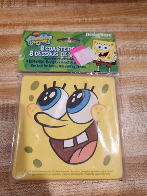 SpongeBob 8 Coasters Square Disposable NOS