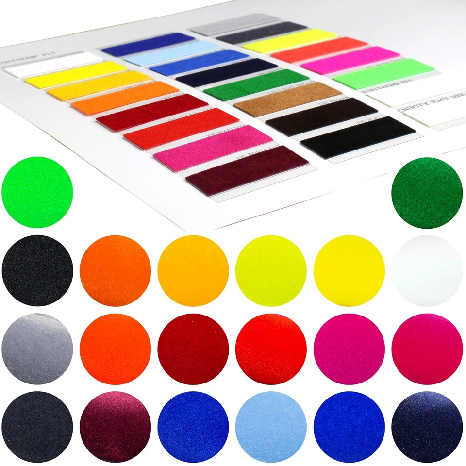 POLI TAPE TUBITHERM (43,17€/m²) POLI TAPE DIN A4 (20x30cm) FlockFolie Tubitherm PLT Poli Flock Folie