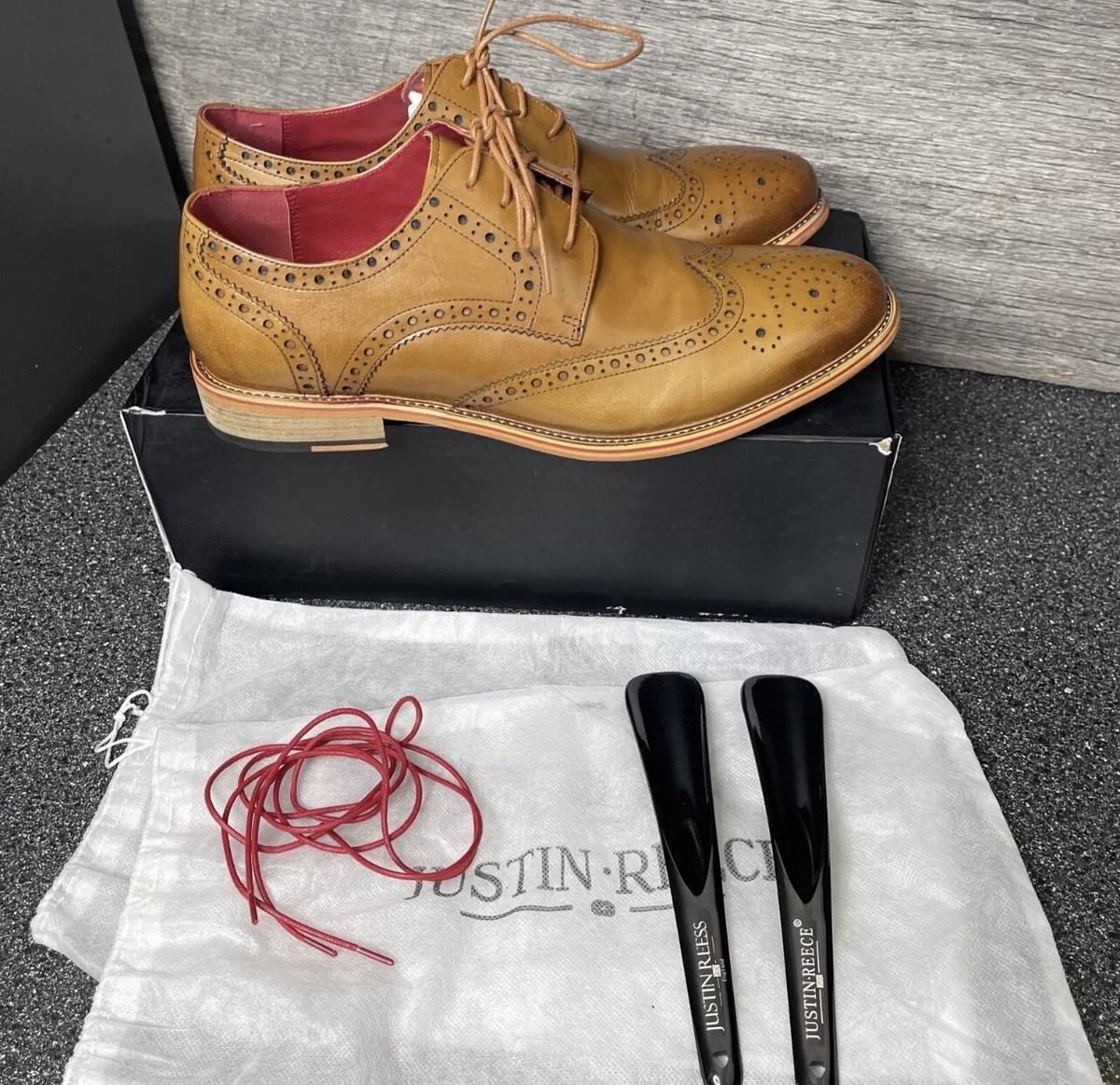 Justin Reece Chukka Boots Mens US 10 EU‎ 44 UK  9 Dress Shoes Made In England Justin Reece Boots Justin Reece England Boots Men Size New  main image 3