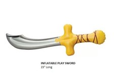 Inflatable Pirate Swords - Kids Blow Up Pool Party Prop Game Toy Pirate Sword