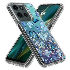 For Motorola Moto G Play 2026 Gradient Sparkle Hybrid Case