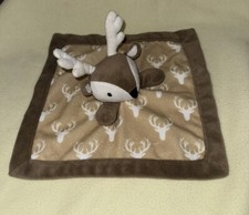 Levtex Baby Deer Lovey Security Blanket Baby Plush Lovie Brown Minky soother