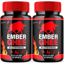 Ember Ghee Male Support Vitamin Maximum Strength Supplement for Men 120 Capsules