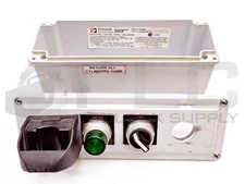 STAHLIN CF4PB PUSH BUTTON 4-HOLD ENCLOSER W/CUTLER HAMMER HT8A/B1 CONTACT BLOCKS