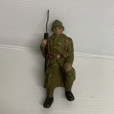 Jouet ancien soldat passager d'origine pour camion militaire citroen JRD T45 n°2 - Photo 1/4