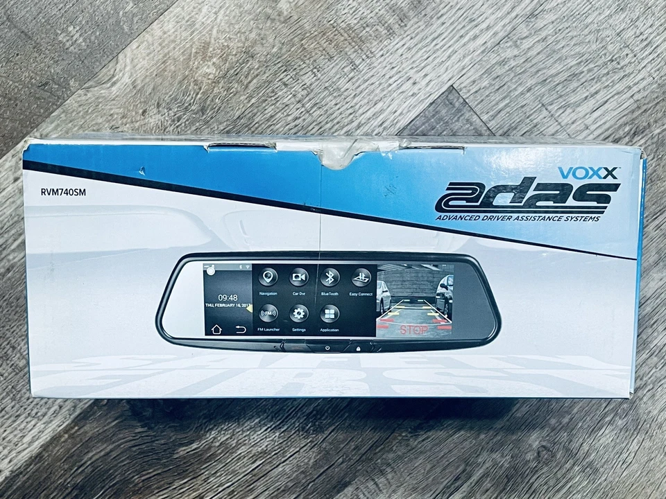 Audiovox RVM740SM Smart Mirror 7.8" w/ Bluetooth 1080 x 720 HD Dash Cam DVR - Image 2 of 4