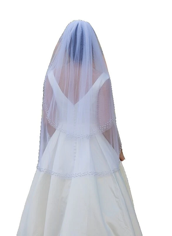 White 100% Silk Veils