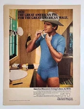 1980 BVD The Great American Underwear Company Vintage 1980's Magazine Print Ad