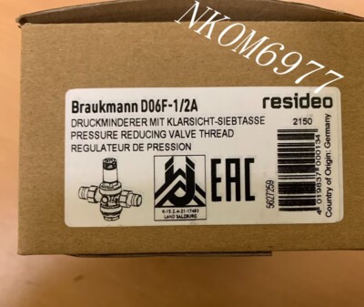 1PC New Honeywell Resideo Braukmann D06F-1/2A reducing valve