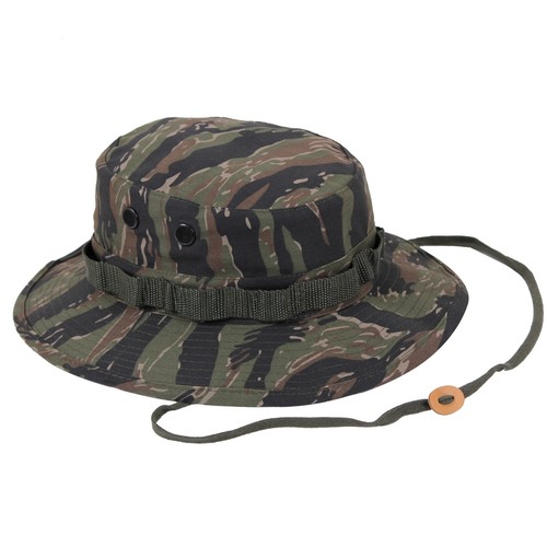 Wide Brim Boonie Hat Tiger Stripe 