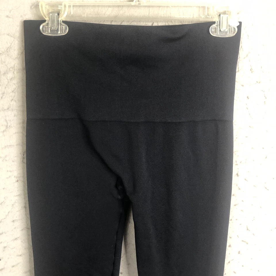 Spanx 紧身裤女式 L 海军蓝高腰压缩踝拉链塑形 — 第 2/4 张图片