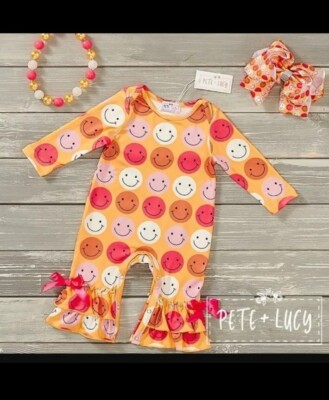 Pete + Lucy Baby Girl Boutique Romper
