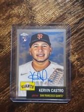 Kervin Castro 2022 Topps Chrome Platinum Anniversary On Card Rookie Auto GIANTS