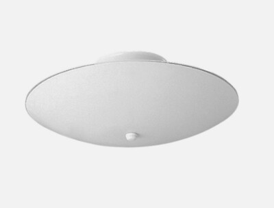 Progress Lighting P4610 Round Glass Series 14-1/2''W Semi-Flush - White