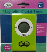 Didax Magnetic Digital Timer. New In Box Grades Kindergarten And Up