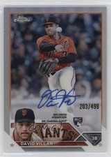 2023 Topps Chrome Rookie Auto Refractor 203/499 David Villar #RA-DV Auto 0yb8