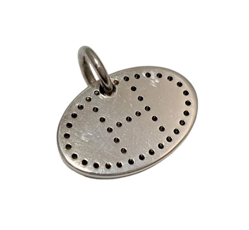 HERMÈS Collana Hermes Charm Ciondolo Top SV925 Argento Evelyn Eclissi Top Ottima