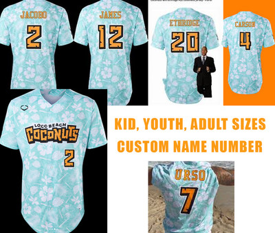 CUSTOM Loco Beach Coconuts baseball jersey All sizes XX996 | eBay