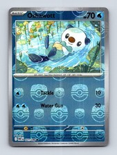 Oshawott (Poke Ball Pattern) 021/086 Common White Flare Pokemon Holo Near Mint
