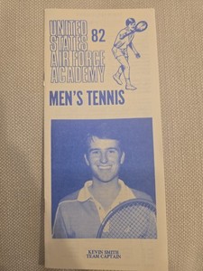 1982 Air Force Academy Falcons Men's Tennis Media Guide Kevin Smith