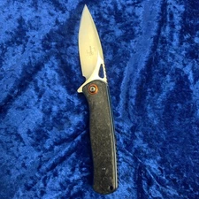 Boker Plus Nebula Pocket Knife D2 Stainless Steel Folding Knife Carbon Handle