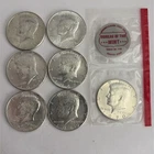 1964 through 1970D Kennedy Set of 7 AU/BU Silver Coins.1964,65,66,67,68D,69D,70D