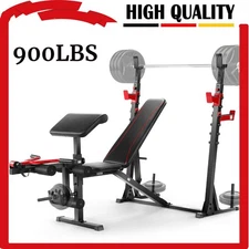 900lbs Heavy Duty Adjustable Weight Bench for Full Body Workout for Home Gym NEW