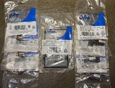 Leviton 6 Port Black Faceplate With 3 CAT 5E 3 COAX Snap Ins