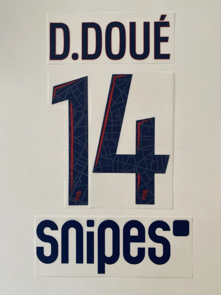 FLOCAGE OFFICIEL - Paris Saint-Germain, Barcola, 2024/2025, Away
