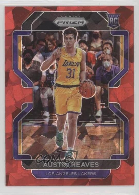 2021-22 Panini Prizm Red Ice Prizm Austin Reaves #165 Rookie RC 14ma