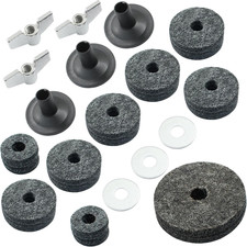 18 Pieces Cymbal Replacement Accessories Drum Cymbal Stand Felt Hi-Hat Clutch