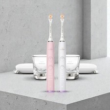 Philips Sonicare DiamondClean Smart HX992 Toothbrush 2-Pack Pink/White NEW