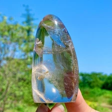 158G Natural Clear White Crystal Mineral Quartz Crystal Mineral Reiki Healing