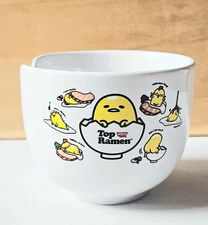Sanrio Gudetama NISSIN Foods TOP RAMEN Japanese Bowl - NO CHOPSTICKS 