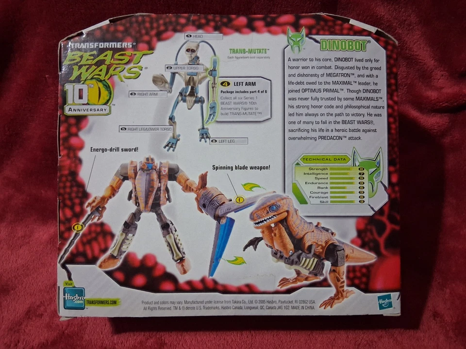 Transformers Beast Wars 10 Aniversario Serie 1 (Lote de seis figuras 2005) Foto 3 de 4