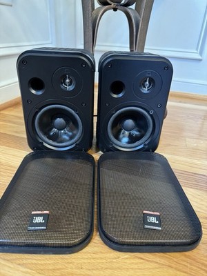JBL Control 1 PRO  Studio Speakers PAIR (2 pcs) Two Way Compact Sz 9x6x5  Black