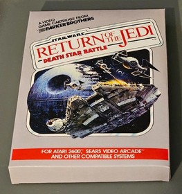 Star Wars Return of Jedi Death Star Battle Atari 2600 NEW REPRO BOX TESTED WORKS