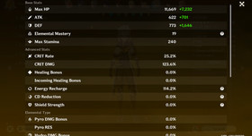 Genshin Impact AR 58 America - Columbina - Lauma - Varessa - Furina - Flins