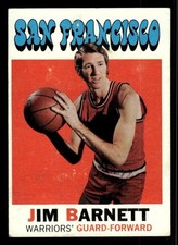 1971 TOPPS JIM BARNETT 104 VG BASKETBALL SAN FRANCISCO WARRIORS