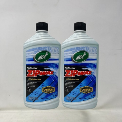 #ad 2 Pack Turtle Wax Zip Wax Car Wash amp; Wax 1 Step Carnauba Protection 16 oz $19.99